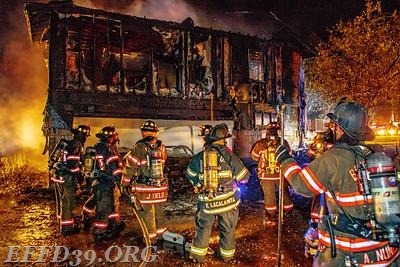 8/2016 FAST Team working at Union Vale Fire at a multi alarm fire